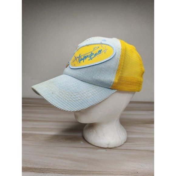 Vintage Walt Disney World Tinkerbell Snapback Hat Corduroy Embroidered Patch - Picture 4 of 11